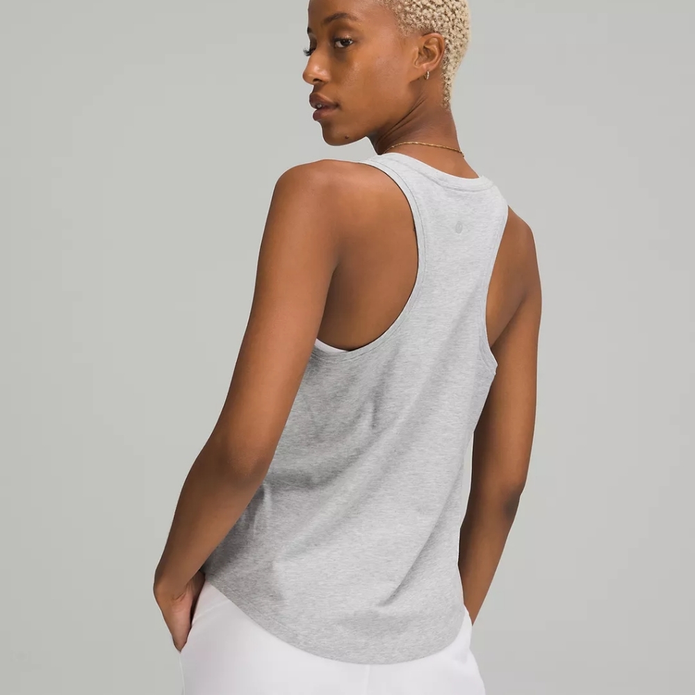 Lululemon Love Tank Heathered Light Grey, Pima cotton size 8